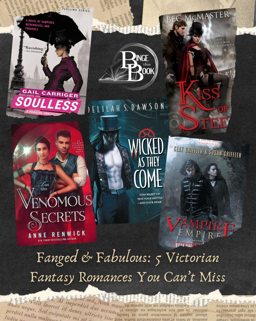 Fanged and Fabulous 5 Victorian Fantasy Romances You Can't Miss