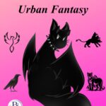 Best-Animal-Sidekicks-Urban-Fantasy Graphic with phoenix, crow, demon cat, hellhound, and cougar illustrations and Binge this Book logo