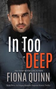 romantic suspense cover with sexy man's face.